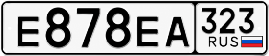 Красивый номер на авто Е878ЕА 323