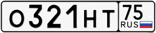 Красивый номер на авто О321НТ 75